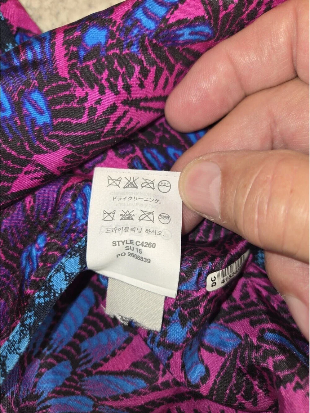 j crew silk top Sleeveless Midnight Floral Purple Cocoon Boho Festival Hippy